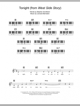page one of Tonight (Piano Chords/Lyrics)