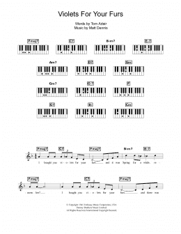page one of Violets For Your Furs (Piano Chords/Lyrics)