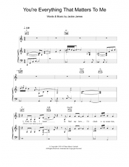 page one of You're Everything That Matters To Me (Piano, Vocal & Guitar Chords)