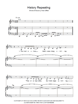 page one of History Repeating (Piano & Vocal)