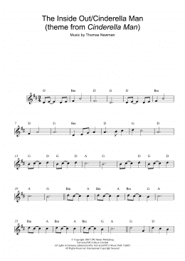 page one of The Inside Out/Cinderella Man (theme from Cinderella Man) (Lead Sheet / Fake Book)