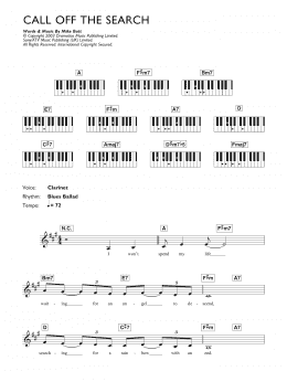 page one of Call Off The Search (Piano Chords/Lyrics)