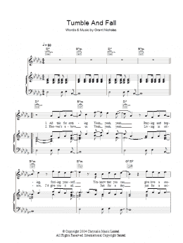 page one of Tumble And Fall (Piano, Vocal & Guitar Chords)