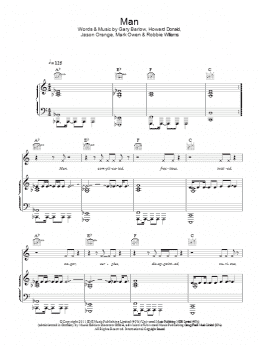 page one of Man (Piano, Vocal & Guitar Chords)