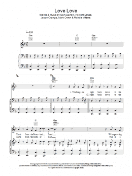 page one of Love Love (Piano, Vocal & Guitar Chords)