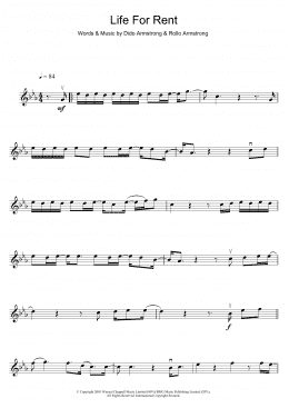 page one of Life For Rent (Violin Solo)