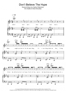 page one of Don't Believe The Hype (Piano, Vocal & Guitar Chords)