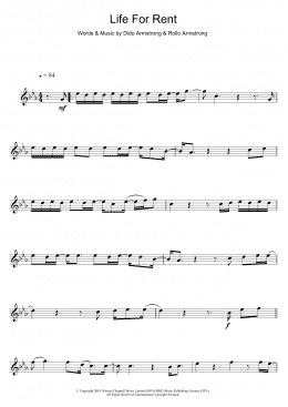 page one of Life For Rent (Flute Solo)