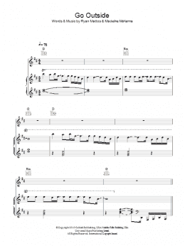 page one of Go Outside (Piano, Vocal & Guitar Chords)
