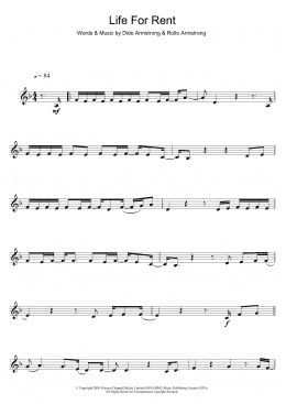 page one of Life For Rent (Clarinet Solo)