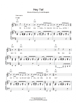 page one of Hey Ya! (Piano, Vocal & Guitar Chords)