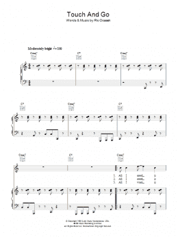 page one of Touch And Go (Piano, Vocal & Guitar Chords)