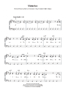 page one of Waterloo (Piano & Vocal)