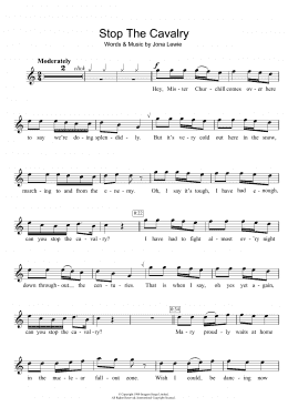 page one of Stop The Cavalry (Flute Solo)