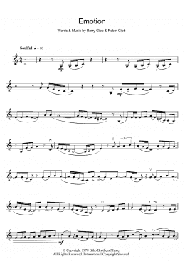 page one of Emotion (Violin Solo)