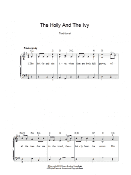 page one of The Holly And The Ivy (Piano, Vocal & Guitar Chords)