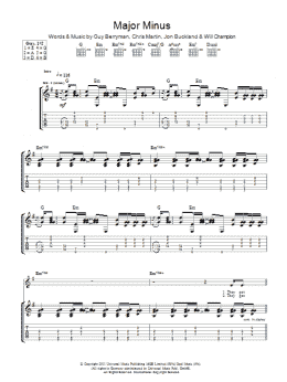 page one of Major Minus (Guitar Tab)