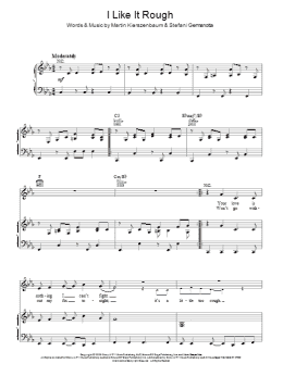 page one of I Like It Rough (Piano, Vocal & Guitar Chords)