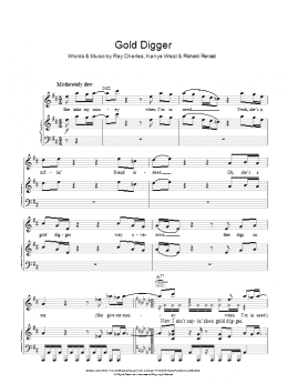 page one of Gold Digger (Piano, Vocal & Guitar Chords)