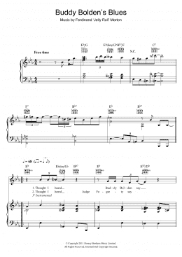 page one of Buddy Bolden's Blues (Piano, Vocal & Guitar Chords)