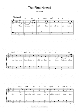 page one of The First Nowell (Piano, Vocal & Guitar Chords)