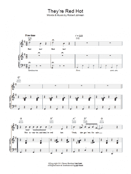 page one of They're Red Hot (Piano, Vocal & Guitar Chords)