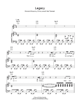 page one of Legacy (Piano, Vocal & Guitar Chords)