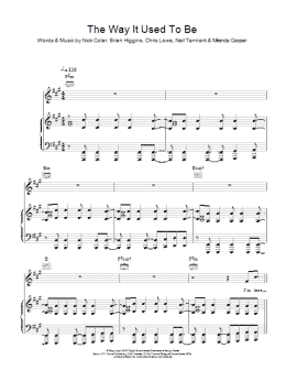 page one of The Way It Used To Be (Piano, Vocal & Guitar Chords)