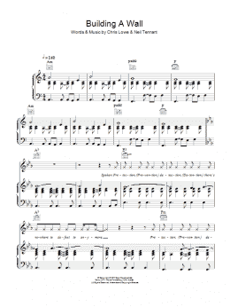 page one of Building A Wall (Piano, Vocal & Guitar Chords)