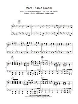 page one of More Than A Dream (Piano, Vocal & Guitar Chords)