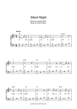 page one of Silent Night (Piano, Vocal & Guitar Chords)