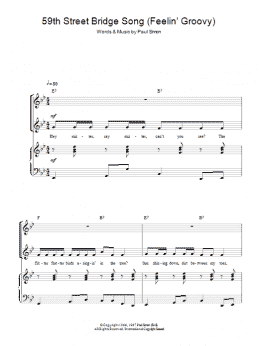 page one of The 59th Street Bridge Song (Feelin' Groovy) (arr. Rick Hein) (2-Part Choir)