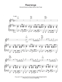 page one of Rearrange (Piano, Vocal & Guitar Chords)