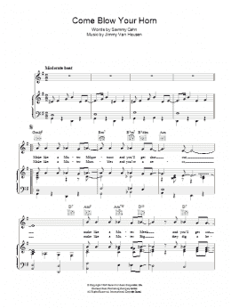 page one of Come Blow Your Horn (Piano, Vocal & Guitar Chords)
