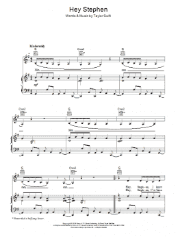 page one of Hey Stephen (Piano, Vocal & Guitar Chords)