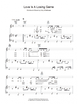 page one of Love Is A Losing Game (Piano, Vocal & Guitar Chords)