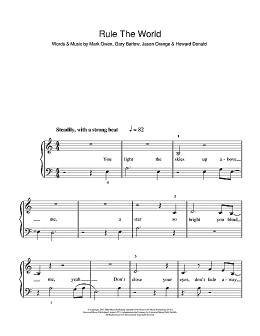 page one of Rule The World (from Stardust) (5-Finger Piano)