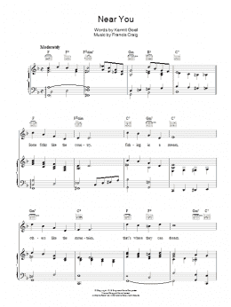 page one of Near You (Piano, Vocal & Guitar Chords)
