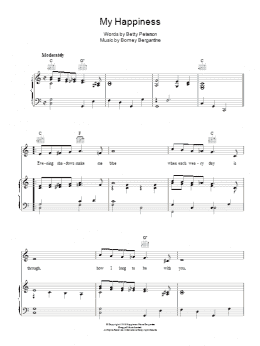 page one of My Happiness (Piano, Vocal & Guitar Chords)