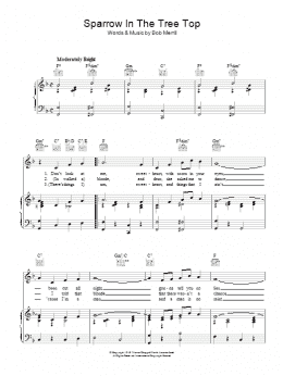 page one of Sparrow In The Tree Top (Piano, Vocal & Guitar Chords)