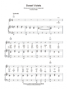 page one of Sweet Violets (Piano, Vocal & Guitar Chords)