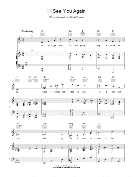 page one of I'll See You Again (Piano, Vocal & Guitar Chords)