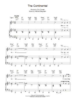 page one of The Continental (Piano, Vocal & Guitar Chords)