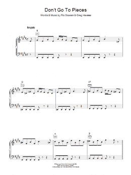 page one of Don't Go To Pieces (Piano, Vocal & Guitar Chords)