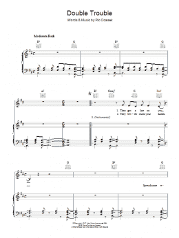 page one of Double Trouble (Piano, Vocal & Guitar Chords)