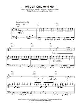 page one of He Can Only Hold Her (Piano, Vocal & Guitar Chords)
