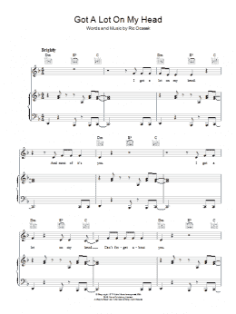 page one of Got A Lot On My Head (Piano, Vocal & Guitar Chords)
