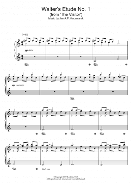 page one of Walter's Etude No. 1 (from 'The Visitor') (Piano Solo)
