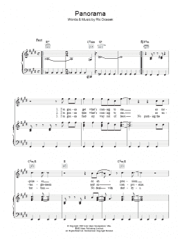 page one of Panorama (Piano, Vocal & Guitar Chords)