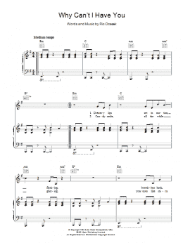 page one of Why Can't I Have You (Piano, Vocal & Guitar Chords)